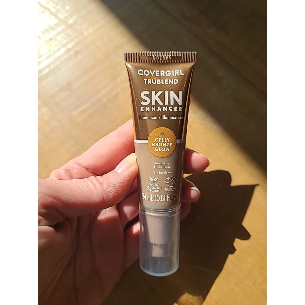 CoverGirl TruBlend Skin Enhancer, Gelly 60 Bronze Glow Liquid‎ Luminizer Vegan
